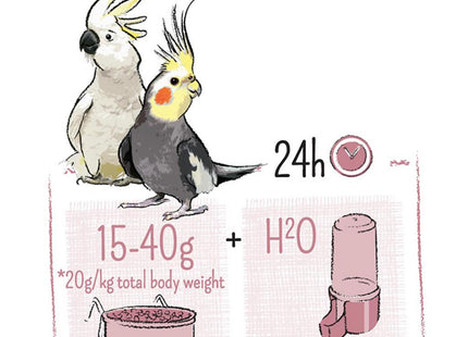 Witte Molen Puur Grosssittich + Kakadu Pellets - hochwertiges Futter für Grosssittiche und Kakadus