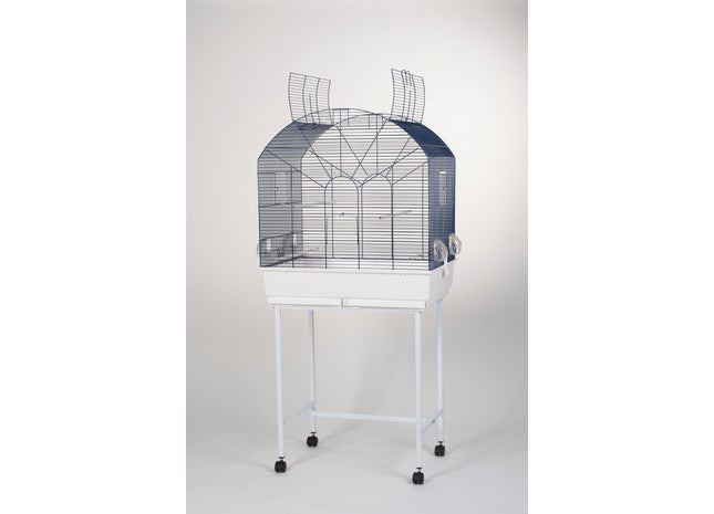 Blauer Vogelheim-Keramiktopf von Domus Molinari - Mary-Kollektion