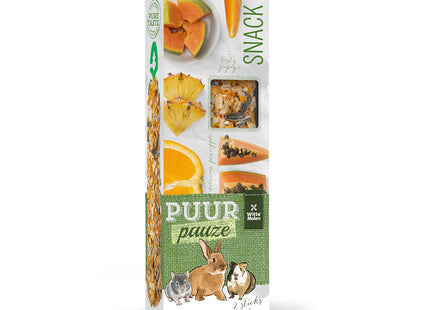 Witte Molen Puur Sticks Orangen Papaya Nager 2 Stk 110 g
