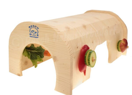 Heimtierbedarf Resch - Futtertunnel Nager Holz natur