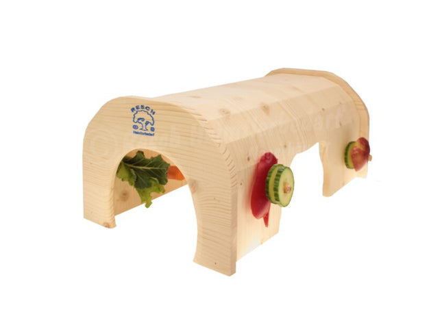 Heimtierbedarf Resch - Futtertunnel Nager Holz natur