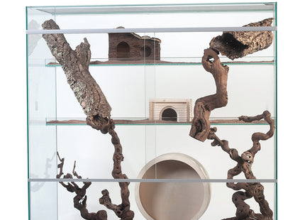 Nagerterrarium mit Seitenbelüftung und zwei Etagen