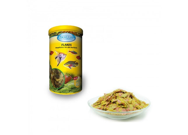 Aquaris Flakes Aquarium Fischfutter - hochwertiges Fischfutter für gesunde und farbenfrohe Aquarienbewohner