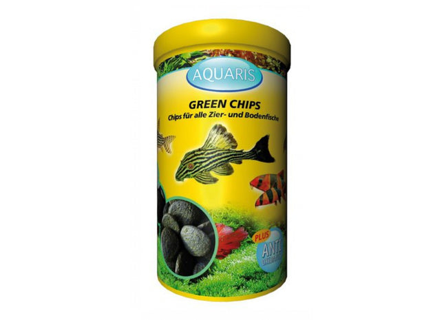 Aquaris Green Chips Aquarium Fischfutter für Welse 250 ml