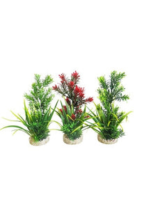 Sydeco Aquaplant Medium 21 cm - lebensechte Kunstpflanze für Aquarien und Terrarien