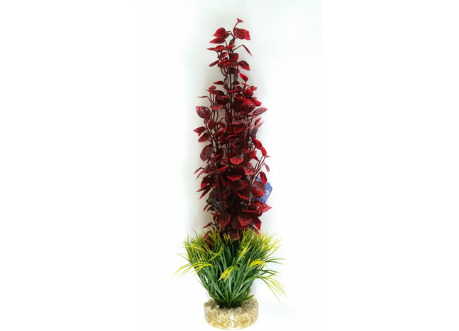 Sydeco Amazonian Plant 42 cm - Realistische künstliche Pflanze für Aquarien und Terrarien