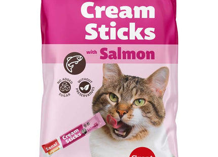 Sanal - Cat Cream Sticks mit Lachs 5x15g