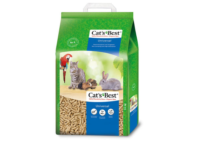 Cat's Best Universal Pellets aus Weichholzfasern - hochwertiges Katzenstreu für maximale Sauberkeit und Geruchsbindung