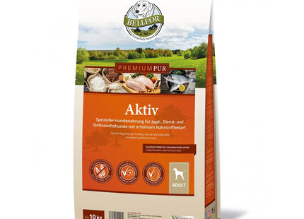 Bellfor Pur Aktiv glutenfreies Hundefutter mit Huhn, 10 kg