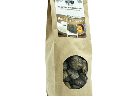 Bellfor Haut & Fell Kekse für Hunde, 200 g - natürliche Unterstützung für gesunde Haut und glänzendes Fell