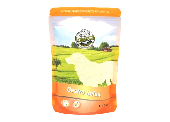 Bellfor Gastro Relax Pulver für Hunde 250 g - Beruhigendes Nahrungsergänzungsmittel für Magen und Darm