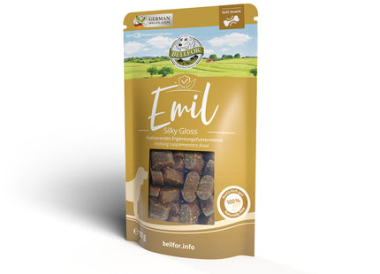 Bellfor Emil Seidig Glanz 100 g - Hochwertiges Hundefutter für gesunden Glanz im Fell