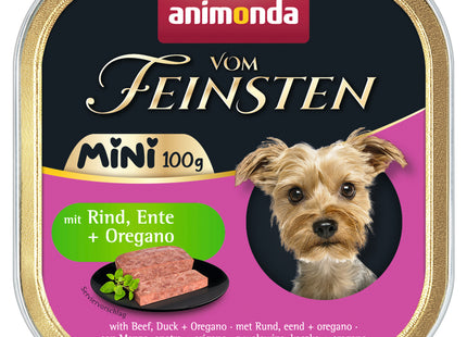 Animonda Hund Vollwertig Feinsten Mini Rind Ente Oregano 32 Stk 100 g