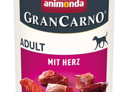 animonda grancarno adult hundefutter nass herz 400g