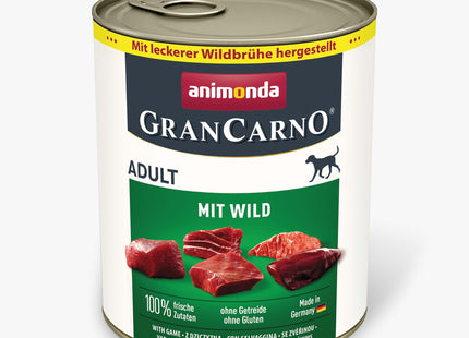 Animonda - GranCarno Adult für Hunde mit Wild 400g + 800g / 6Stk.