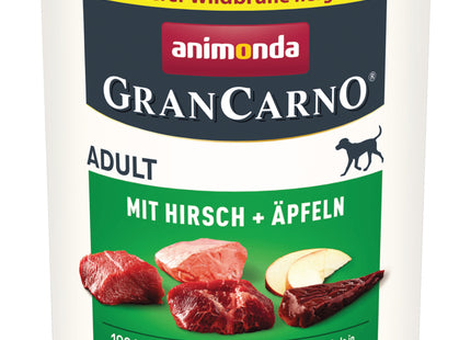 Animonda - GranCarno Adult Hundefutter mit Hirsch & Apfel, 400g + 800g / 6Stk.