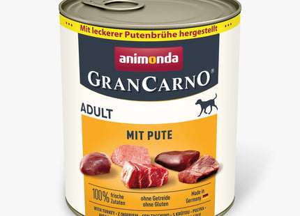 Animonda - GranCarno Adult für Hunde mit Pute 400g + 800g /6Stk.