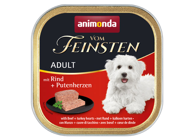 Animonda Hund Vom Feinsten Adult mit Rind und Putenherzen 22 Stück à 150 g