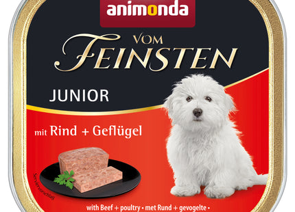 Animonda Vom Feinsten Junior für Hunde, mit Rind & Geflügel - 22Stk. à 150g