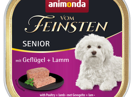 Animonda Vom Feinsten Senior für Hunde, mit Geflügel & Lamm - 22Stk. à 150g