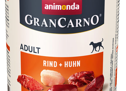 Animonda - GranCarno Adult für Hunde mit Rind + Huhn 400g + 800g / 6Stk.