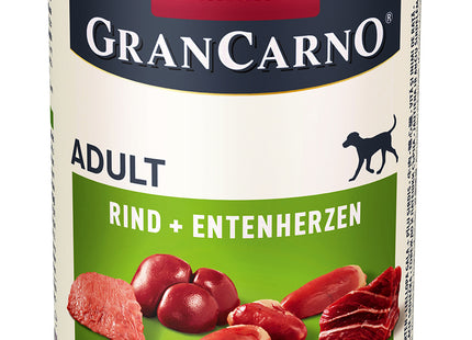 Animonda - Hund, GranCarno Adult Rind + Entenherzen 400g + 800g / 6Stk.