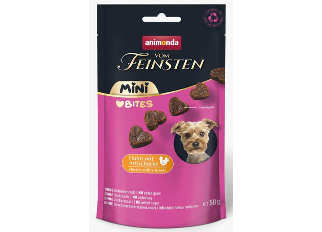 Animonda Hund Vom Feinsten Mini Bites Huhn mit Artischoke, 10 Stück à 50 g