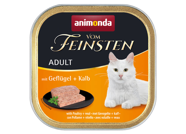Animonda Katze Vom Feinsten Adult, Geflügel + Kalb, 32 Stk. à 100 g