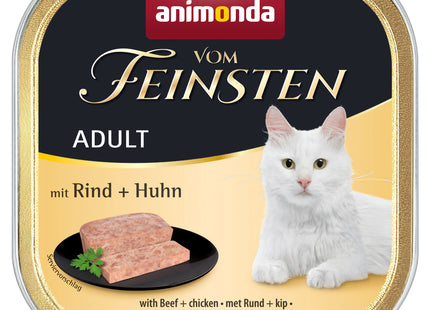 Animonda Vom Feinsten Adult Pastete mit Rind + Huhn – 32Stk. à 100g