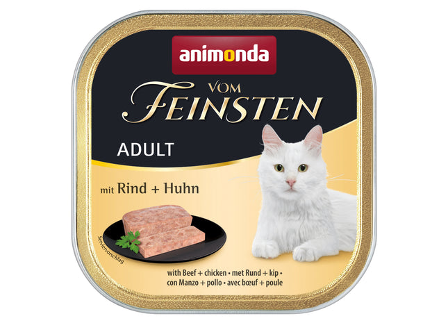 Animonda Katzenfutter Vom Feinsten Adult mit Rind und Huhn 32 Stück à 100g