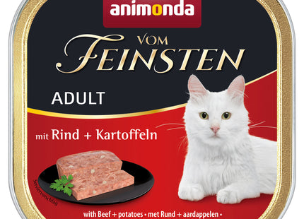 Animonda Vom Feinsten Adult Pastete mit Rind + Kartoffeln – 32Stk. à 100g