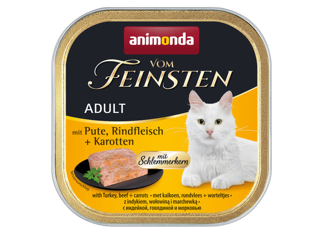 Animonda Katzenfutter mit Pute, Rindfleisch und Karotten, 32 Stück à 100 g