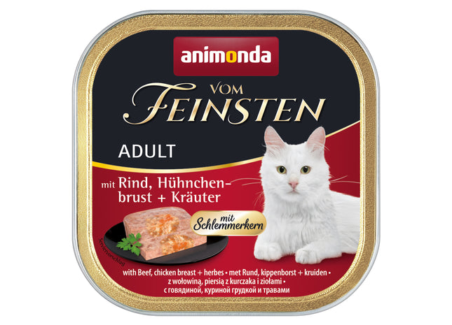 Animonda Katzenfutter Vom Feinstem Rind Hühnerbrust Kräutern 32 Stk 100 g