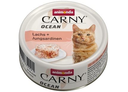 Animonda Carny Ocean Lachs + Jungsardinen – 12Stk. à 80g