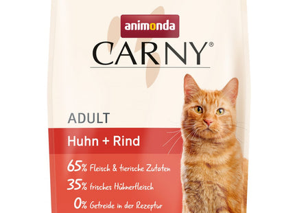 Animonda Carny Adult Katzentrockenfutter Huhn + Rind – 350g + 1,7kg