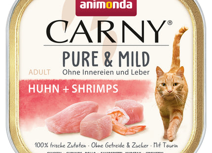 Animonda Katzenfutter Adult Carny Pure + Mild mit Huhn und Shrimps, 32 Stück à 100 g