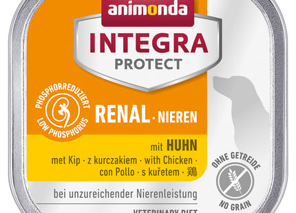 Animonda INTEGRA PROTECT Hundenassfutter Nieren, Huhn 11Stk. à 150g