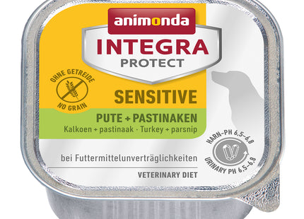 Animonda INTEGRA PROTECT Hundenassfutter Sensitive Pute + Pastinaken 11Stk. à 150g