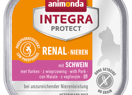 Animonda INTEGRA PROTECT Katzennassfutter Nieren, Schwein 16Stk. à 100g