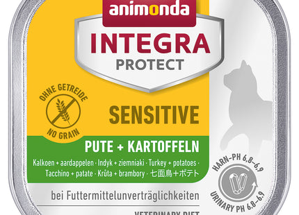 Animonda INTEGRA PROTECT Katzennassfutter Sensitive Pute + Kartoffeln 16Stk. à 100g