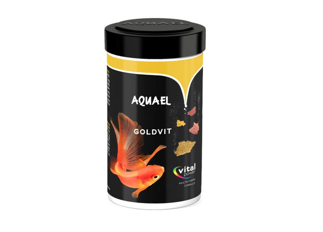 Aquael Acti Fish Food Goldvit Multi - buntes Granulat 250ml