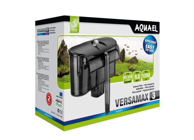 Aquael Versamax FZN-3 Rucksackfilter - leistungsstarker Filter für Aquarien mit kompaktem Design