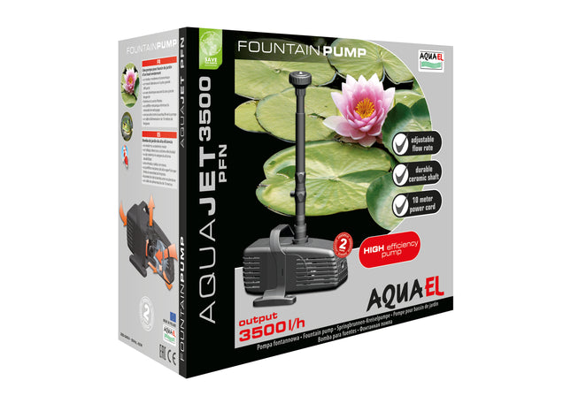 Aquael Aqua Jet PFN 3500 - Teichpumpe, schwarz