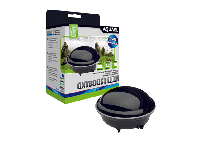 Aquael - OXYBOOST AP-100 Plus, 100 l/h - leistungsstarker Luftpumpenfilter für Aquarien bis 100 Liter Fassungsvermögen