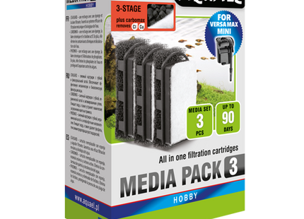 Aquael - FZN MINI CARBON MEDIA PACK, 3 Stk.