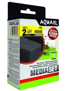 Aquael Sponge Fan-Mini Plus, 2 Stk. - Effiziente Filtermedien für die Aquarienreinigung
