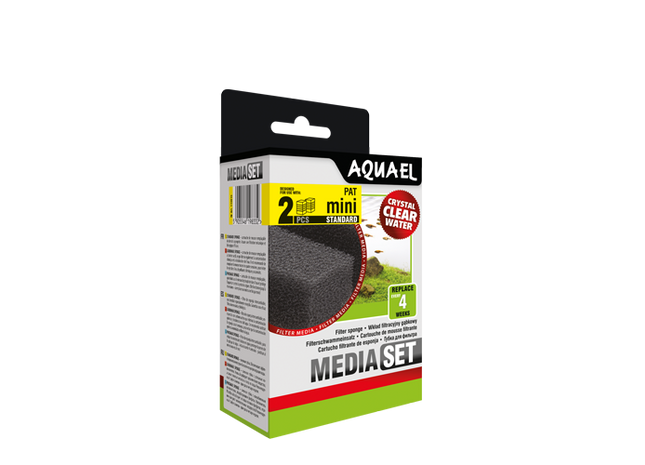 Aquael Filtrationsschwamm Pat-Mini, 2 Stk. - Effektive Filterung für Aquarien