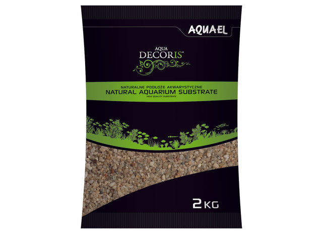 Aquael Quarzsand 1,4-2,5 mm, 2 kg - feiner Aquariumsand für die Dekoration und Bodengrundgestaltung