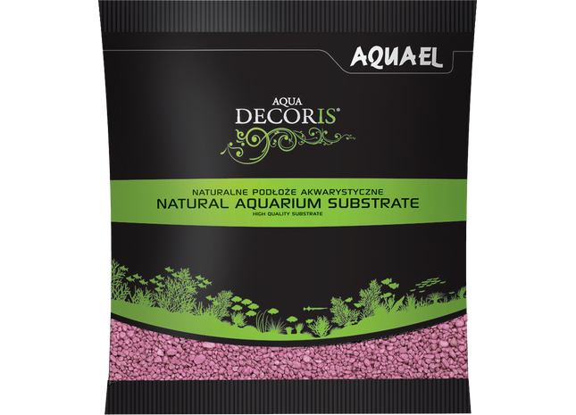 Lila und pinker Kies für farbenfrohe Aquarien - 1kg