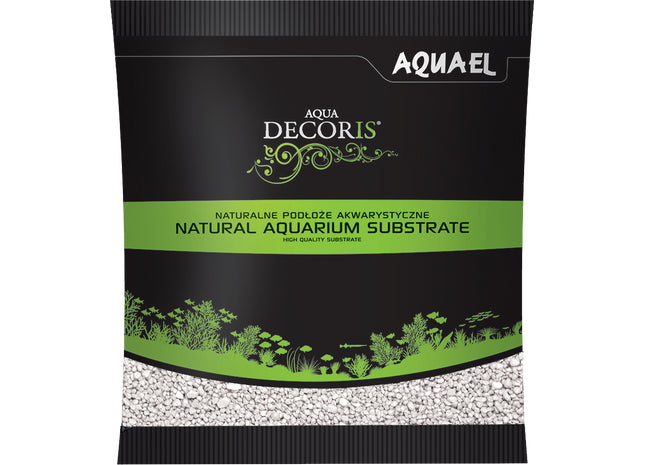 Weisser Kies für eine natürliche Aquariumdekoration